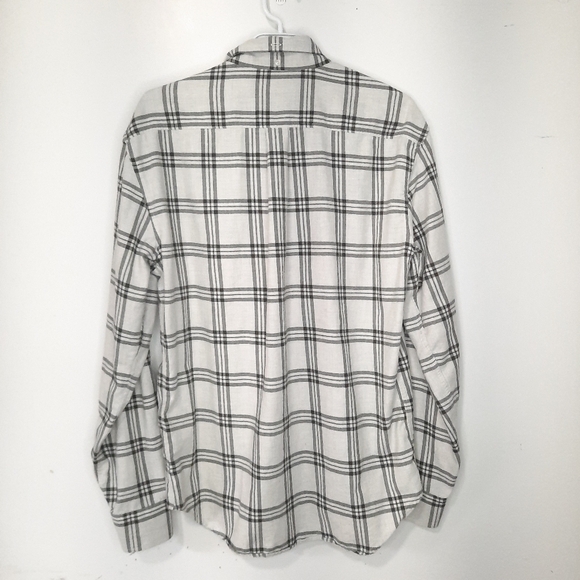 Billy Reid Cotton Plaid Button Down Shirt Long Sleeve Mens Size M Standard Fit - Picture 8 of 14